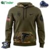 Atlanta Falcons Nike Camo 2024 Salute To Service Club Fleece Pullover Hoodie For Fans