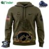 Iowa Hawkeyes Football Nike Camo 2024 Salute To Service Club Fleece Pullover Hoodie