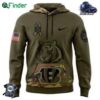 Cincinnati Bengals Nike Camo 2024 Salute To Service Club Fleece Pullover Hoodie