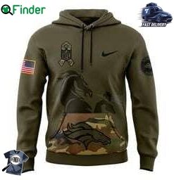 Denver Broncos Nike Camo 2024 Salute To Service Club Fleece Pullover Hoodie