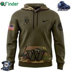 Mens Washington Commanders Nike Camo 2024 Salute To Service Club Fleece Pullover Hoodie For Fans