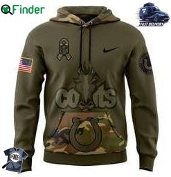 Mens Indianapolis Colts Nike Camo 2024 Salute To Service Club Fleece Pullover Hoodie