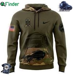 Mens Buffalo Bills Nike Camo 2024 Salute To Service Club Fleece Pullover Hoodie