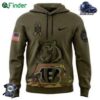 Mens Cincinnati Bengals Nike Camo 2024 Salute To Service Club Fleece Pullover Hoodie