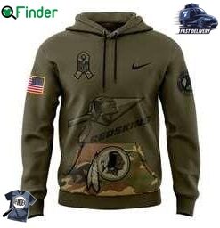 Mens Nfl Washington Commanders Nike Camo 2024 Salute To Service Club Fleece Pullover Hoodie