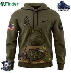 Mens Kansas City Chiefs Nike Camo 2024 Salute To Service Club Fleece Pullover Hoodie