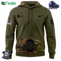 Ohio State Buckeyes Nike Camo 2024 Salute To Service Club Fleece Pullover Hoodie Ohio State Buckeyes Nike Camo 2024 Salute To Service Club Fleece Pullover Hoodie