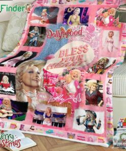 Dolly Parton Bless Your Heart Dollywood Fleece Blanket Quilt