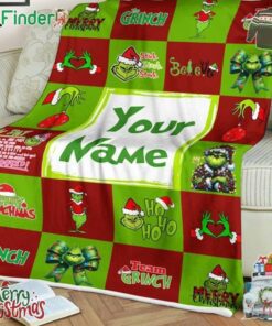 The Grinch Who Stole Christmas 2024 Believe Personalized Fleece Blanket Quilt