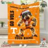 Tennessee Volunteers Go Vols 2024 Christmas Personalized Fleece Blanket Quilt