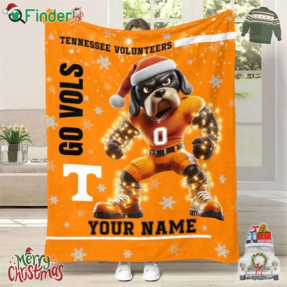 Tennessee Volunteers Go Vols 2024 Christmas Personalized Fleece Blanket Quilt Tennessee Volunteers Go Vols 2024 Christmas Personalized Fleece Blanket Quilt