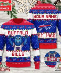 Buffalo Bills Est 1960 3d Ugly Sweater Custom Name