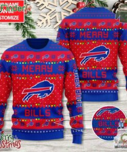 Personalized Merry Buffalo Bills Nfl 3d Ugly Sweater