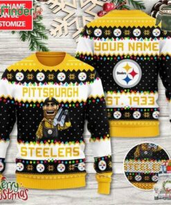 Personalized Pittsburgh Steelers Est 1933 3d Ugly Sweater