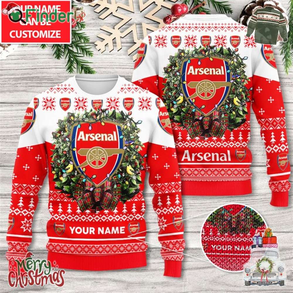 Personalized Arsenal 3d Ugly Sweater Personalized Arsenal 3d Ugly Sweater