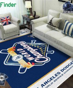 2024 Los Angeles Dodgers World Champions Rectangular Rug