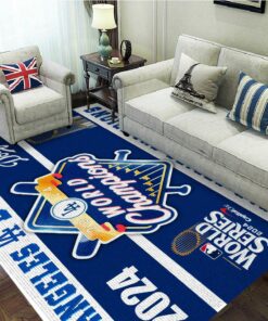 Los Angeles Dodgers World Champions 2024 Rectangular Rug