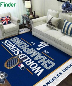 World Series Champion 2024 Los Angeles Dodgers Rectangular Rug