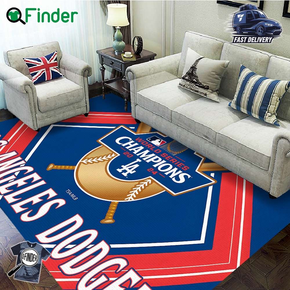 World Series Champions 2024 Mlb La Rectangular Rug World Series Champions 2024 Mlb La Rectangular Rug