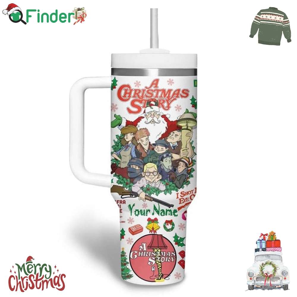 A Christmas Story A Pink Nightmare Personalized 40oz Tumbler A Christmas Story A Pink Nightmare Personalized 40oz Tumbler