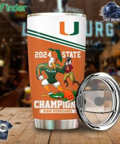 2024 State Champions Miami Hurricanes Football Tumbler