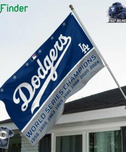 Los Angeles Dodgers World Series Champion 3d House Flag