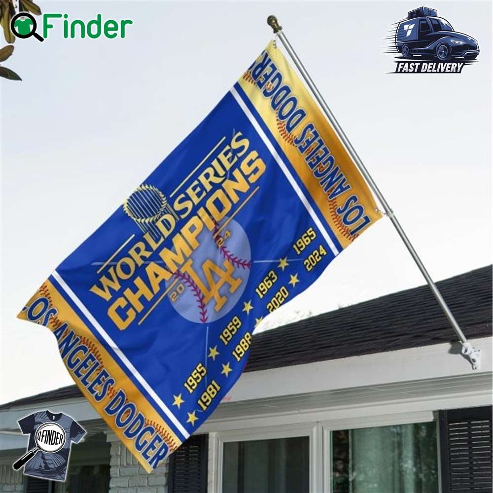 World Series Champions 2024 Los Angeles Dodgers 3d House Flag World Series Champions 2024 Los Angeles Dodgers 3d House Flag
