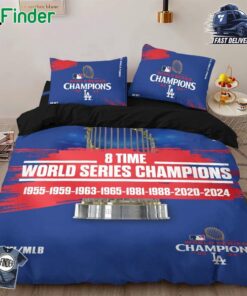 Los Angeles Dodgers 8 Time World Series Champions Bedding Set