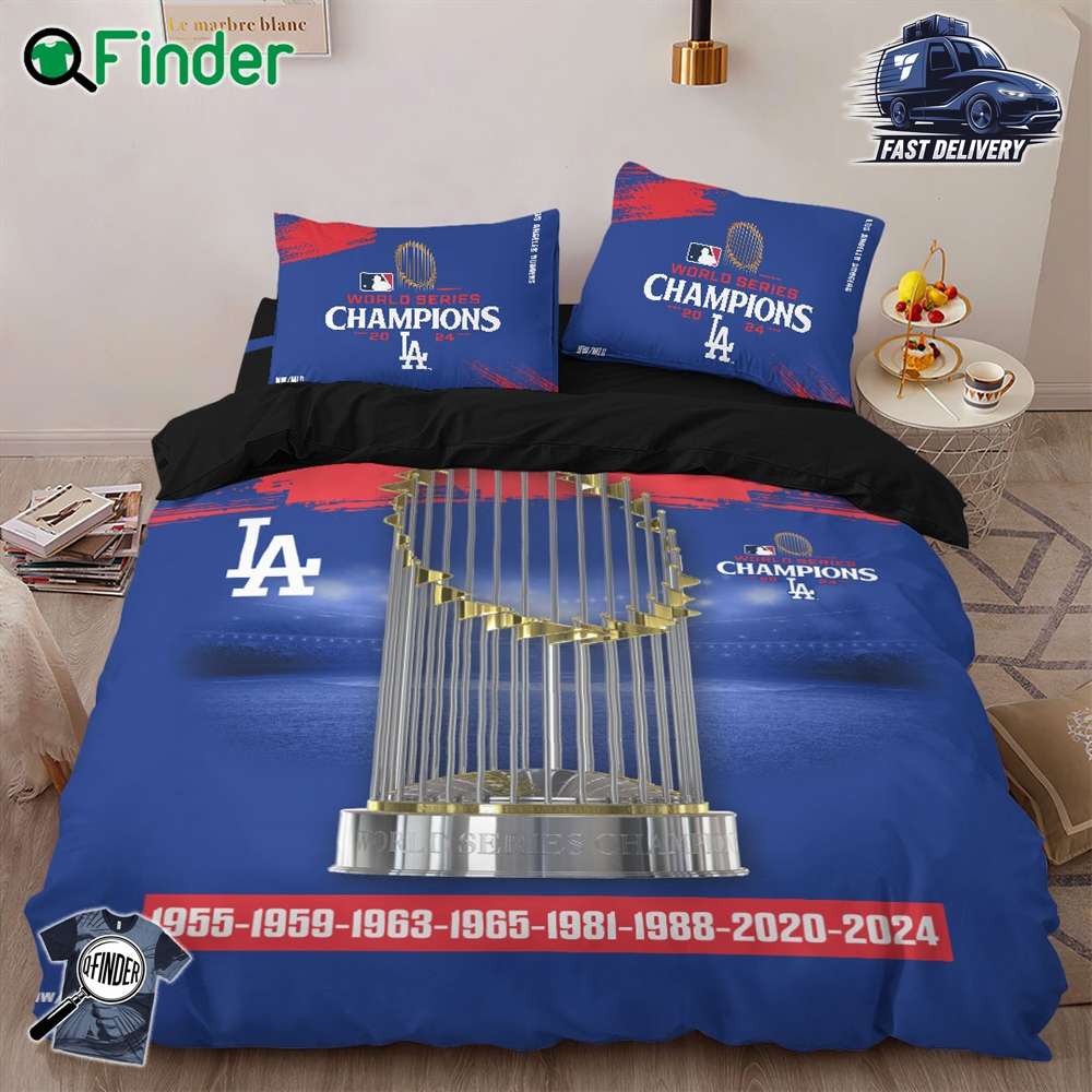 World Series Champions 2024 La Bedding Set World Series Champions 2024 La Bedding Set