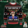Trump Christmas Ugly Sweater Make Merry Christmas Great Again Ugly Sweater