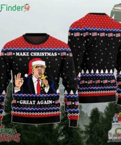 Trump Christmas Ugly Sweater Make Christmas Great Again Trump Ugly Sweater