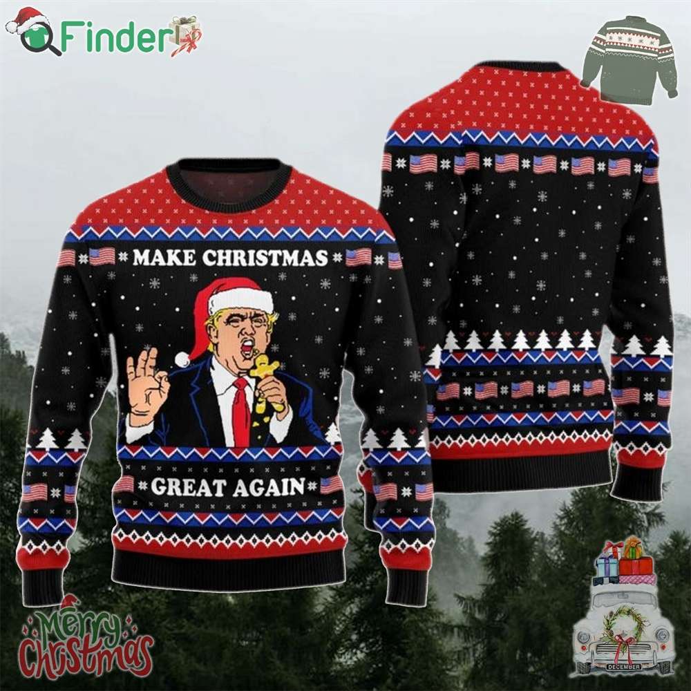 Trump Christmas Ugly Sweater Make Christmas Great Again Trump Ugly Sweater Trump Christmas Ugly Sweater Make Christmas Great Again Trump Ugly Sweater