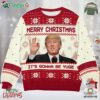 Donald Trump Ugly Christmas Sweater Merry Christmas It's Gonna Be Yuge Sweater