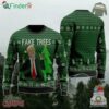 Trump Christmas Sweater For Women Trump Fake Trees Christmas Ugly Sweater