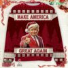 Make America Great Again Trump 2024 Ugly Sweater Trump Supporters Christmas