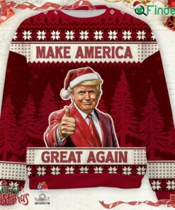 Make America Great Again Trump 2024 Ugly Sweater Trump Supporters Christmas