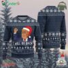 Santa Trump I Will Be Back Christmas Ugly Sweater