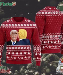 Trump Ugly Christmas Sweater Biden Trump Let's Go Bradon Christmas Sweater
