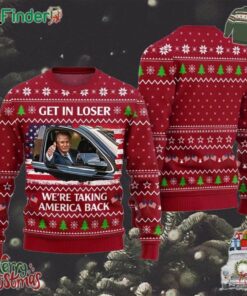 Get In Lose Trump Christmas Ugly Sweater Trump Christmas Ugly Sweater