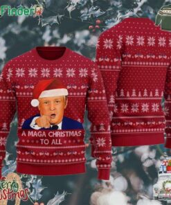 Maga Christmas Trump Christmas Sweater Funny Trump 2024 Shirt