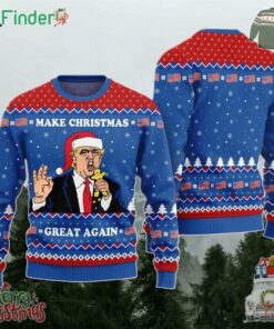 Trump Christmas Ugly Sweater Make Christmas Great Again Trump Ugly Sweater