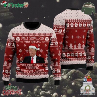Trump This Is Going To Be A Great Sweatshirt Funny Trump Santa Ugly Christmas Sweater Sarcastic Trump Xmas Shirt