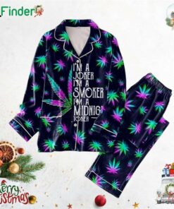 Steven Millers Im A Joker Im A Smoker Im A Midnight Toker Polyester Pajamas Set
