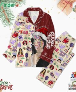 Olivia Rodrigo I Want Get Him Back Merry Christmas Polyester Pajamas Set