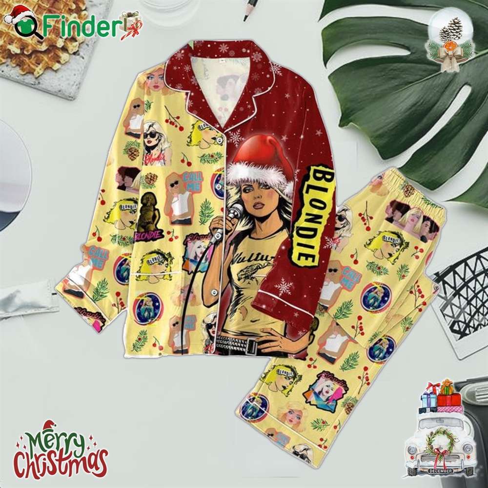 Blondie Call Me Merry Christmas Polyester Pajamas Set Blondie Call Me Merry Christmas Polyester Pajamas Set
