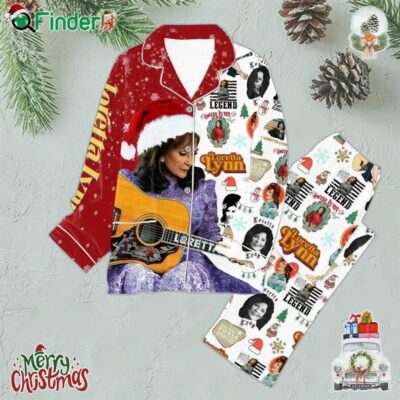 Loretta Lynn You Aint Woman Enough To Take My Man Christmas Polyester Pajamas Set