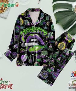 Cannabitch Magical Galaxy Polyester Pajamas Set