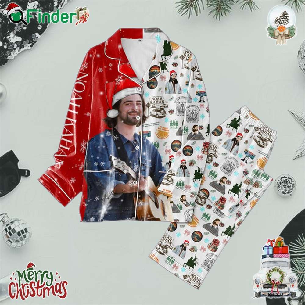 Noah Kahan My Heart And My Soul Has Changed Christmas Polyester Pajamas Set Noah Kahan My Heart And My Soul Has Changed Christmas Polyester Pajamas Set