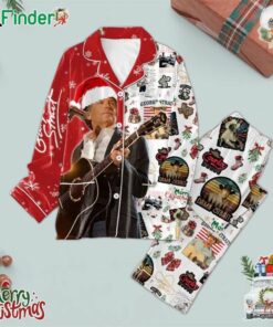 George Strait Merry Christmas And Happy New Year 2025 Polyester Pajamas Set