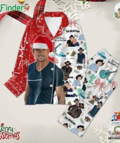 Tim Mcgraw I Hope You Think Of Me Merry Christmas Polyester Pajamas Set